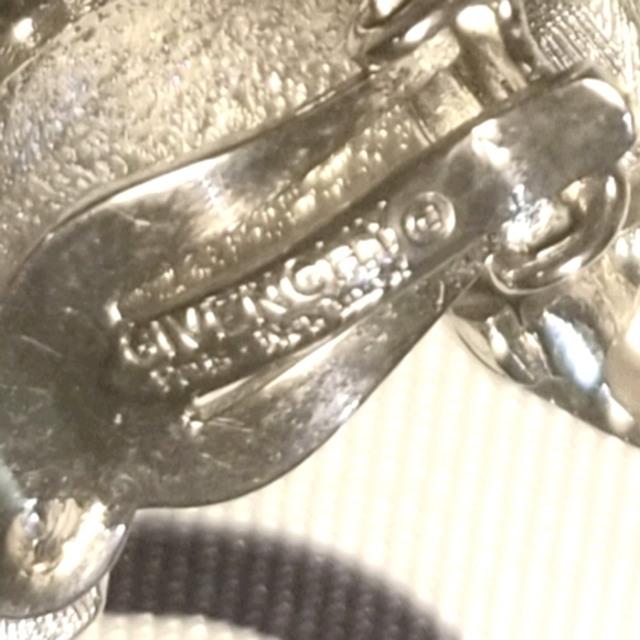 GIVENCHY PARIS NY Door Knocker Earrings ~ Vintage - Picture 3 of 6
